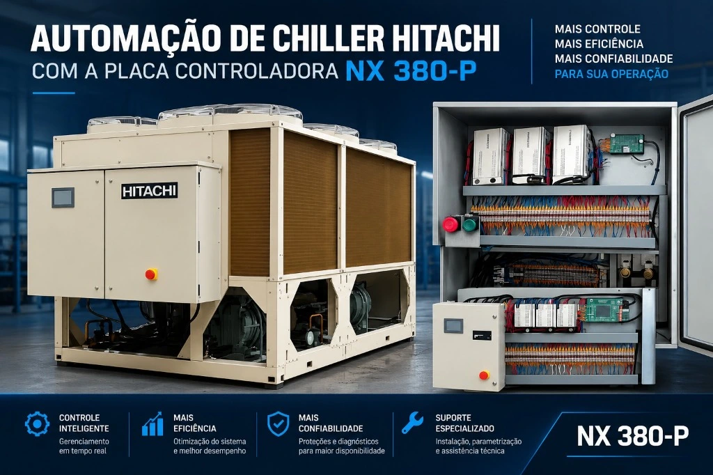 Automação de chiller Hitachi com a controladora NX-380-P